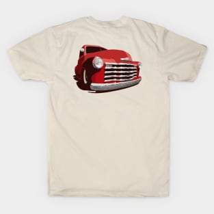 front/back - Chevy 3100 Pickup - stylized color T-Shirt